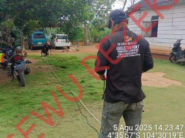 Geolistrik di KM 14 Kampung Negeri Baru, Umpu Semenguk, Way Kanan